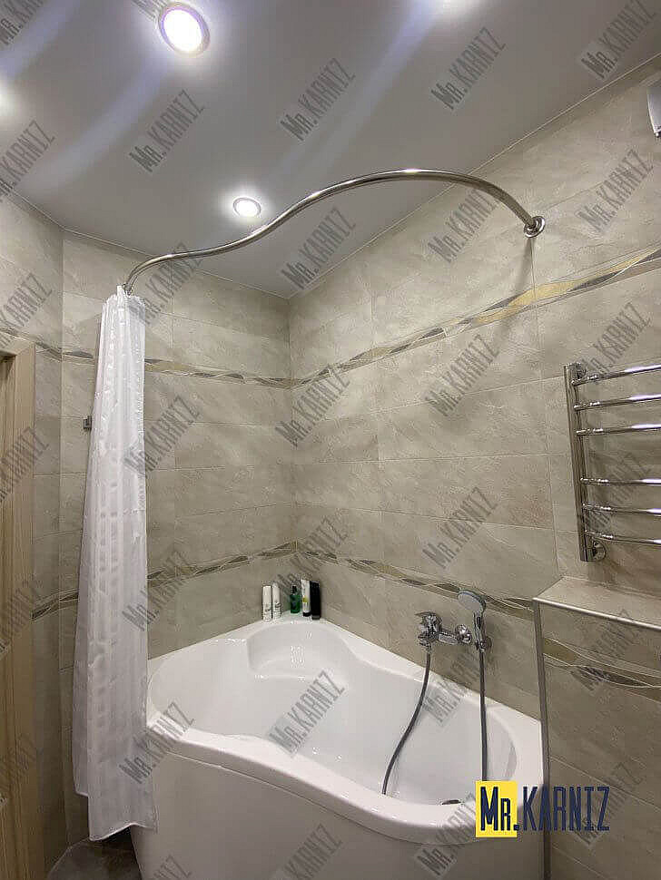 Карниз для ванны Santek Ибица 160х100 Усиленный 20 мм MrKARNIZ фото 2