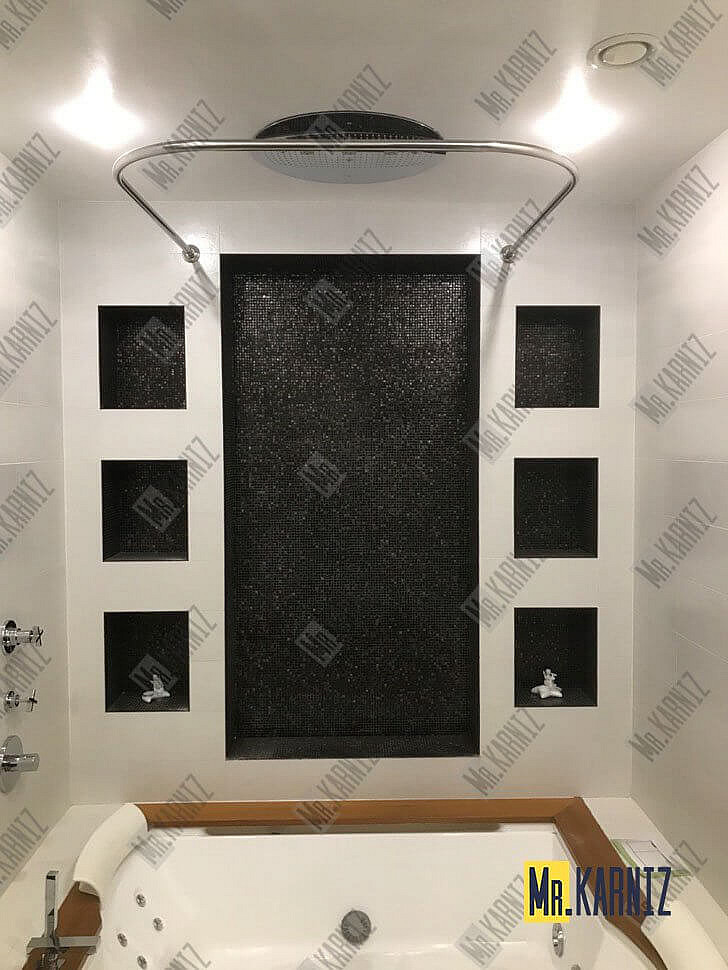 Карниз для ванны Aquatek Гелиос П-образный 180х90 Усиленный 20 мм MrKARNIZ фото 5